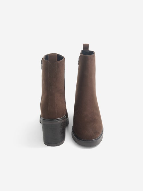 Par de botines de tacón - Kiabi Par de botines de tacón - Kiabi