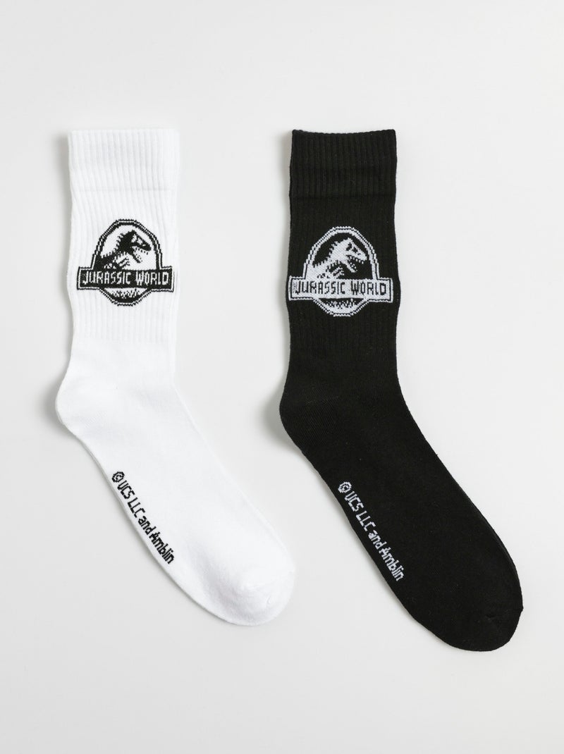 Par de calcetines acanalados, Jurassic World - AFIBEL Blanco - Kiabi