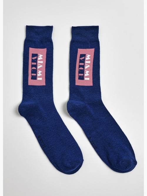 Par de calcetines con licencia de Miami Vice - AFIBEL - Kiabi