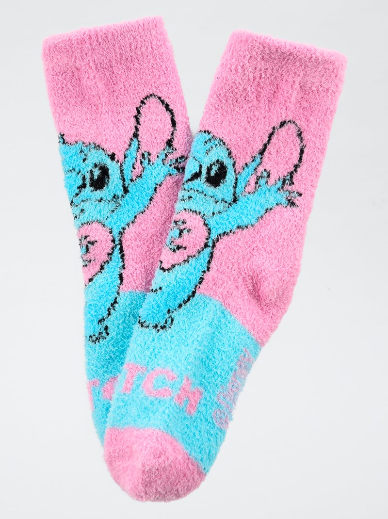 Par de calcetines 'Disney' 'Stitch' de algodón Rosa - Kiabi