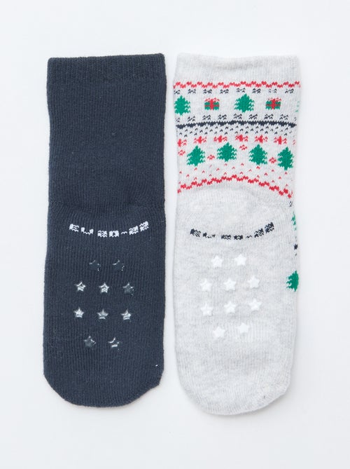Par de calcetines fantasía antideslizantes - Kiabi