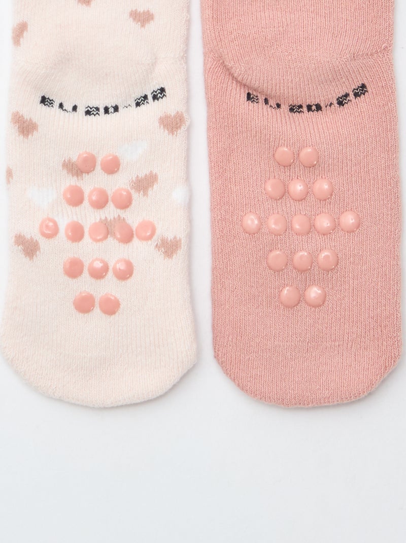 Par de calcetines fantasía antideslizantes Rosa - Kiabi