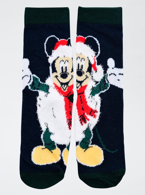 Par de calcetines navideños 'Disney' 'Mickey' de algodón - Kiabi