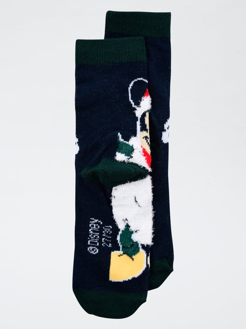 Par de calcetines navideños 'Disney' 'Mickey' de algodón - Kiabi