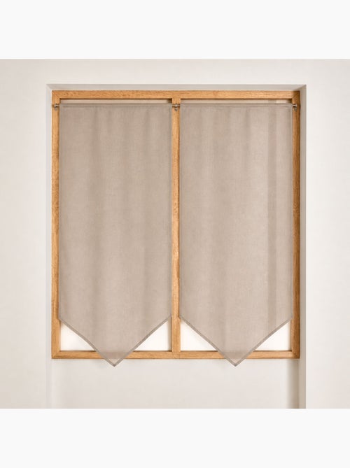 Par de cortinas bajas y puntiagudas - Kiabi Par de cortinas bajas y puntiagudas - Kiabi