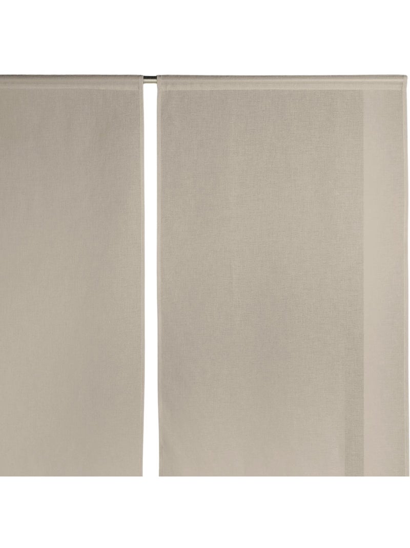 Par de cortinas bajas y puntiagudas Beige - Kiabi