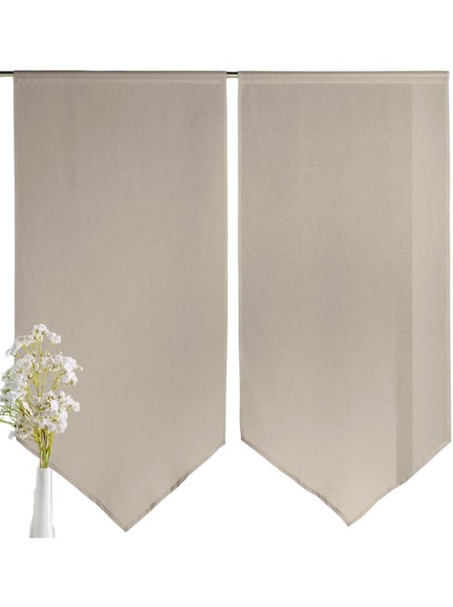 Par de cortinas bajas y puntiagudas - Kiabi Par de cortinas bajas y puntiagudas - Kiabi