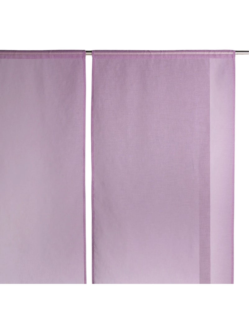 Par de cortinas bajas y puntiagudas Malva lila - Kiabi