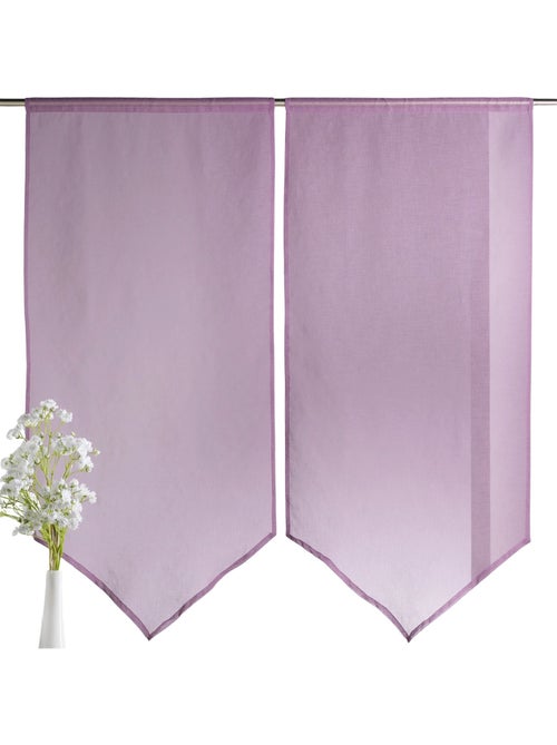 Par de cortinas bajas y puntiagudas - Kiabi Par de cortinas bajas y puntiagudas - Kiabi