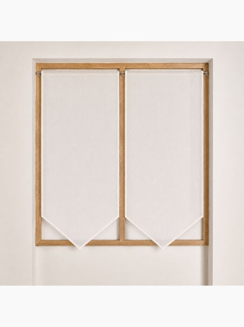 Par de cortinas bajas y puntiagudas - Kiabi Par de cortinas bajas y puntiagudas - Kiabi