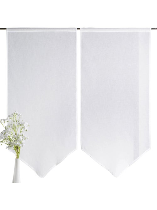 Par de cortinas bajas y puntiagudas - Kiabi Par de cortinas bajas y puntiagudas - Kiabi