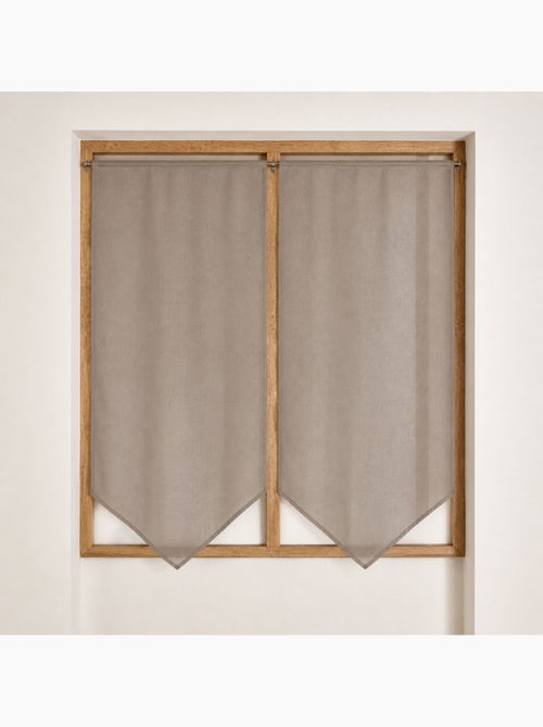 Par de cortinas bajas y puntiagudas - Kiabi Par de cortinas bajas y puntiagudas - Kiabi