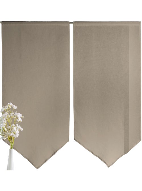 Par de cortinas bajas y puntiagudas - Kiabi Par de cortinas bajas y puntiagudas - Kiabi