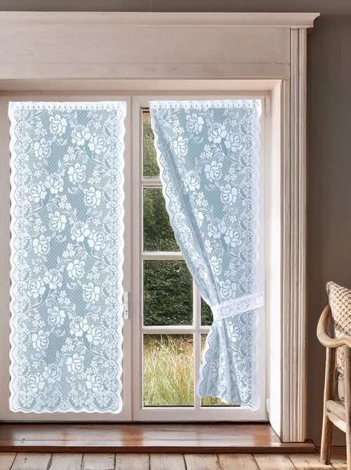 Par de cortinas "Bonne-Femme" con encaje - Kiabi