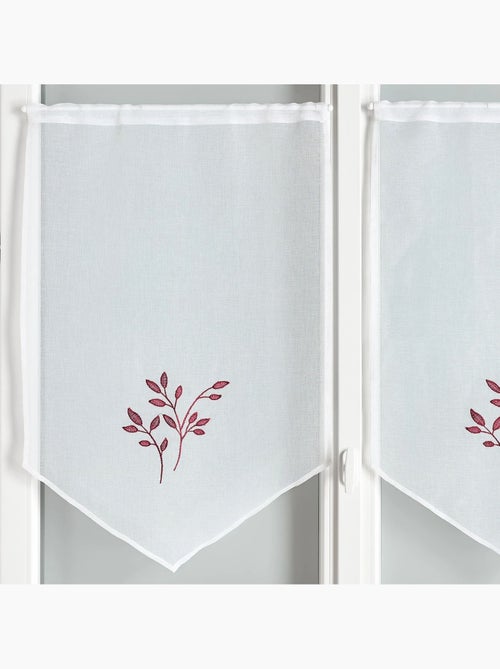 Par de cortinas bordadas - Kiabi