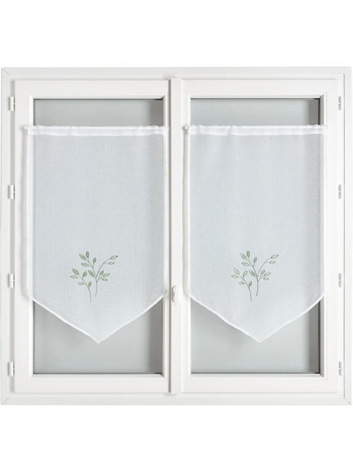 Par de cortinas bordadas - Kiabi