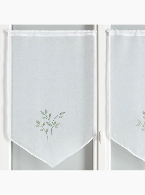 Par de cortinas bordadas - Kiabi