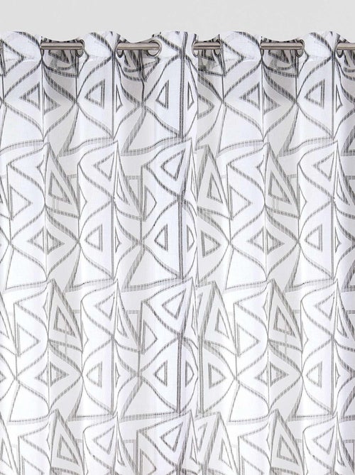 Par de cortinas con motivos triangulares - Kiabi