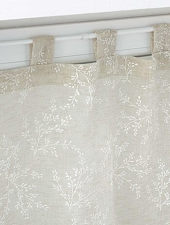 Par de cortinas de visillo con trabillas