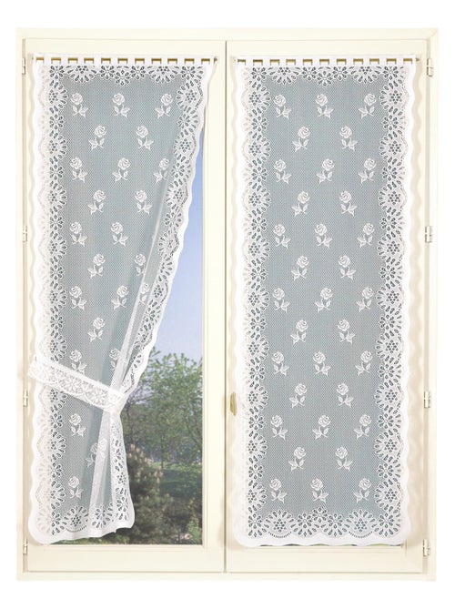 Par de cortinas estilo “Bonne Femme” con abrazaderas - Kiabi