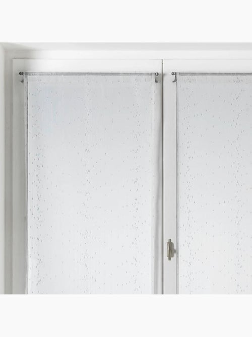 Par de cortinas finas de organza a rayas - Kiabi Par de cortinas finas de organza a rayas - Kiabi