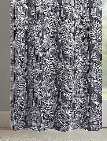 Par de cortinas jacquard tejido con relieve abstracto
