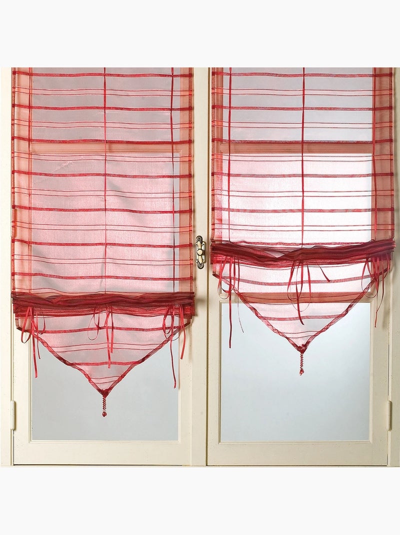 Par de cortinas ligeras ajustables Burdeos - Kiabi