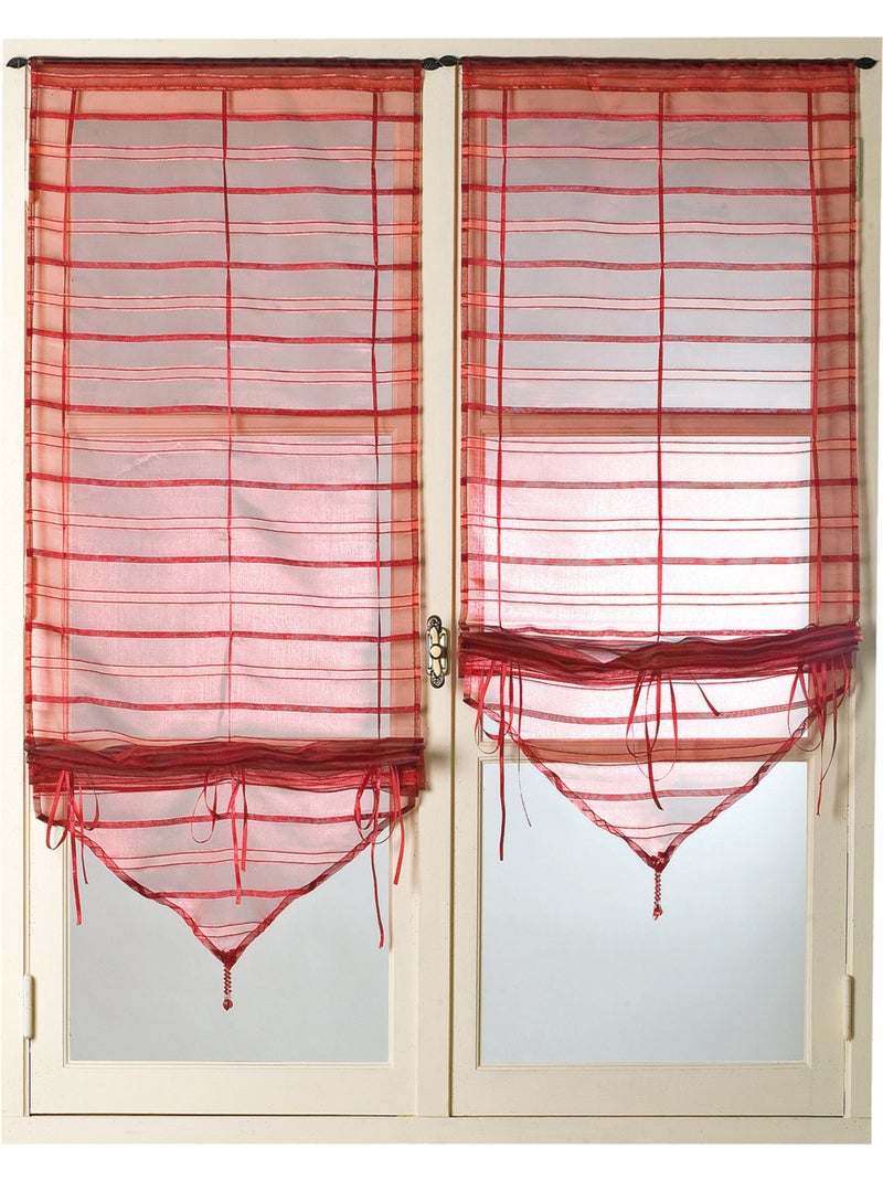 Par de cortinas ligeras ajustables Burdeos - Kiabi