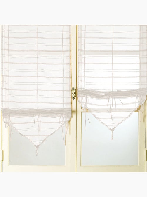 Par de cortinas ligeras ajustables - Kiabi Par de cortinas ligeras ajustables - Kiabi