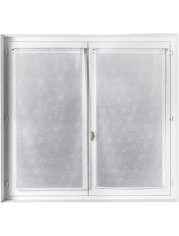 Par de cortinas ligeras con estampado de lunares plateados