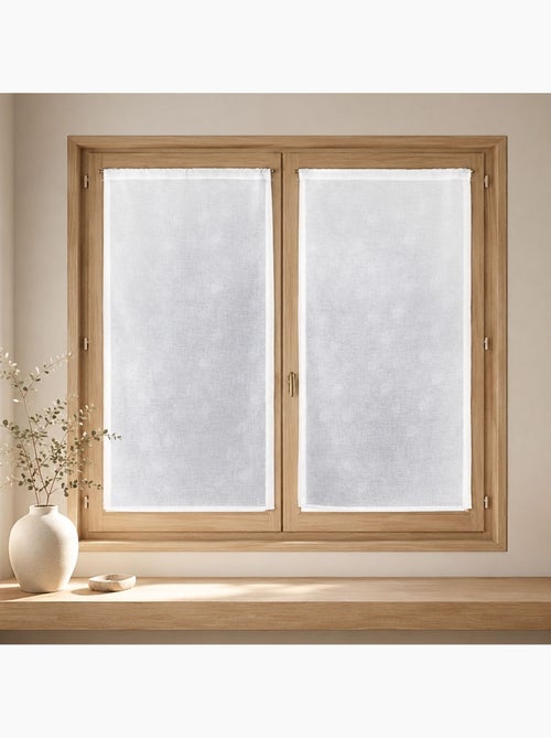 Par de cortinas ligeras con estampado de lunares plateados - Kiabi Par de cortinas ligeras con estampado de lunares plateados - Kiabi
