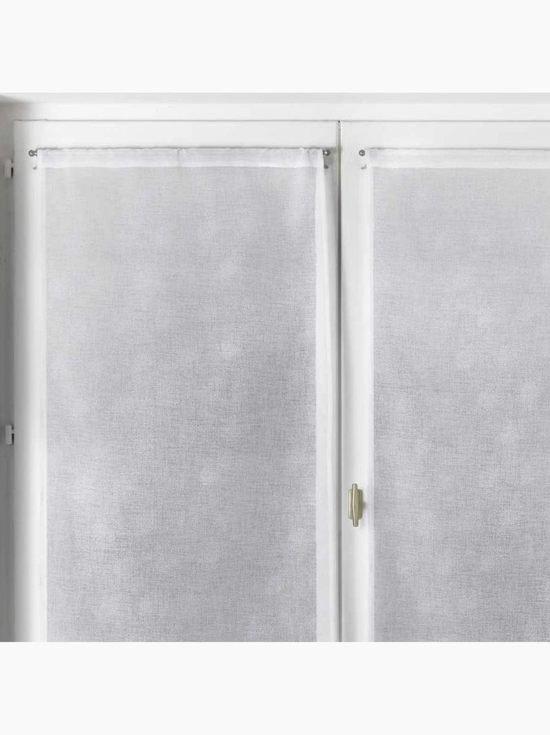 Par de cortinas ligeras con estampado de lunares plateados Blanco - Kiabi
