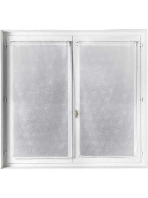 Par de cortinas ligeras con estampado de lunares plateados - Kiabi Par de cortinas ligeras con estampado de lunares plateados - Kiabi