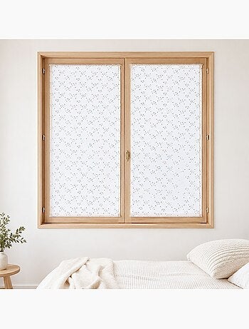 Par de cortinas ligeras con motivos de puntitos