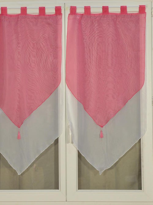 Par de doble acristalamiento con pompones - Kiabi