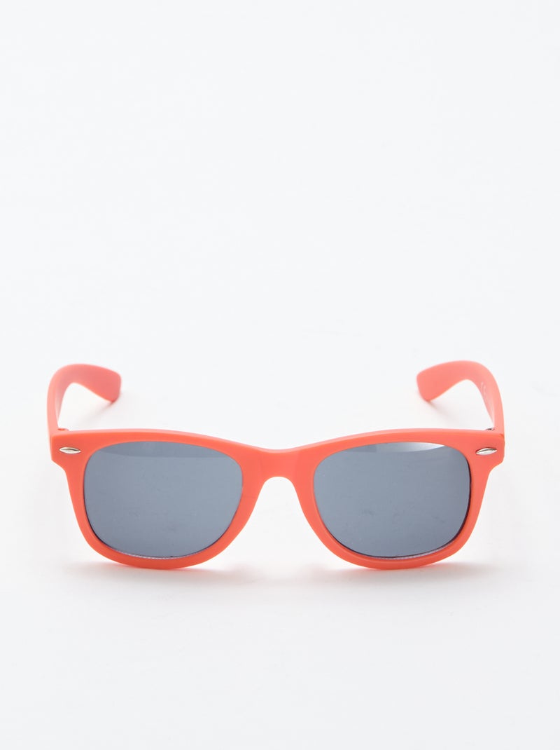 Par de gafas de sol clásicas lisas Naranja - Kiabi