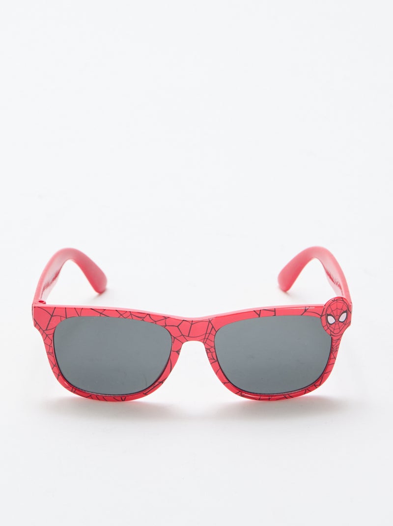 Par de gafas de sol 'Marvel' 'Spiderman' animadas + funda Rojo - Kiabi