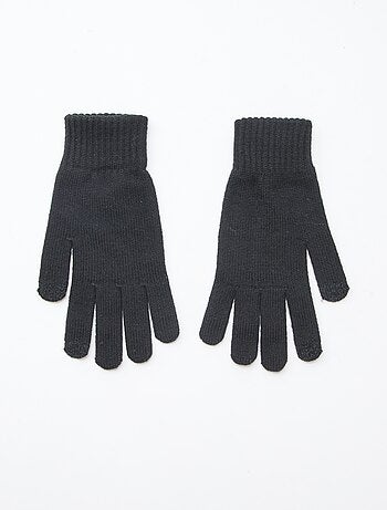 Par de guantes de punto ligero