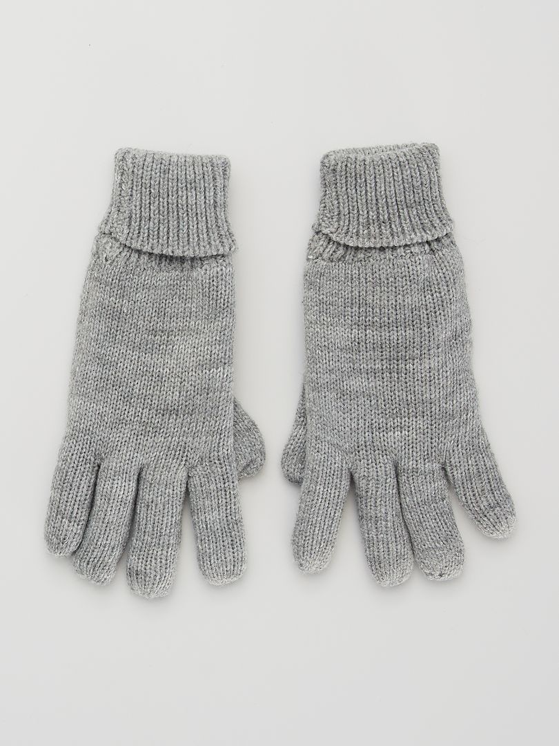 Par de guantes gris - Kiabi