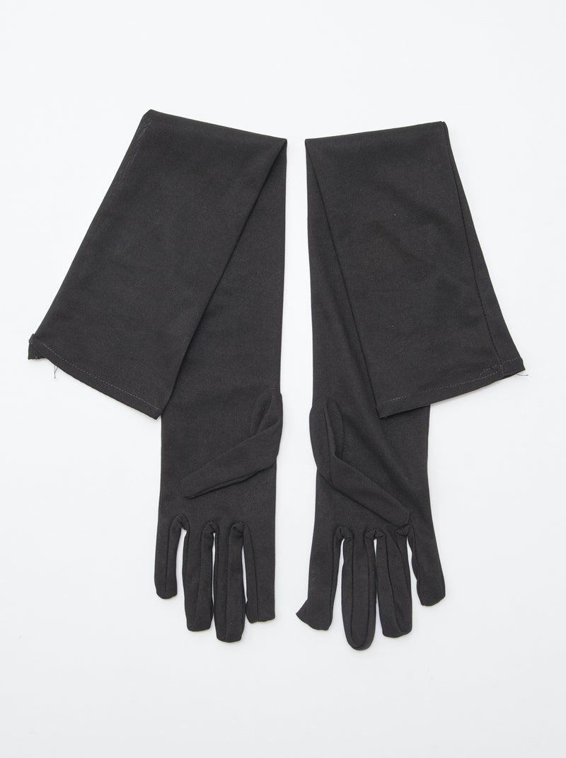 Par de guantes largos negro - Kiabi
