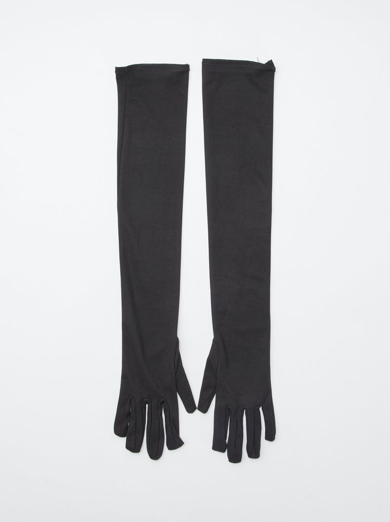 Par de guantes largos negro - Kiabi