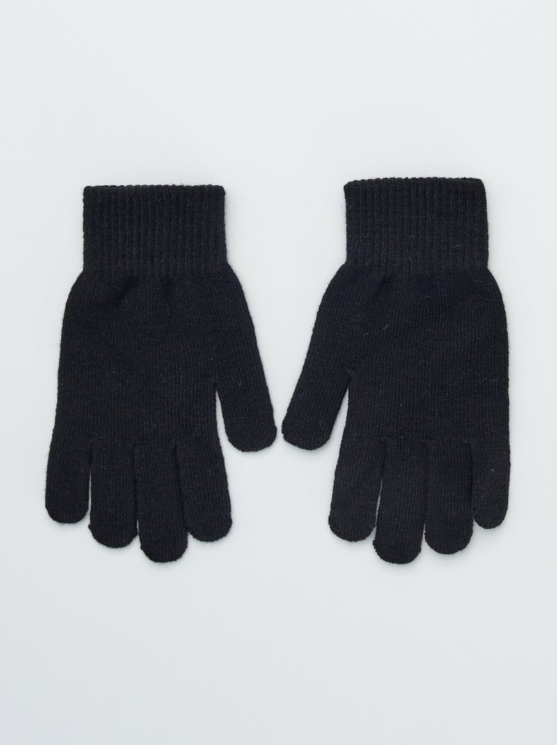 Par de guantes negro - Kiabi