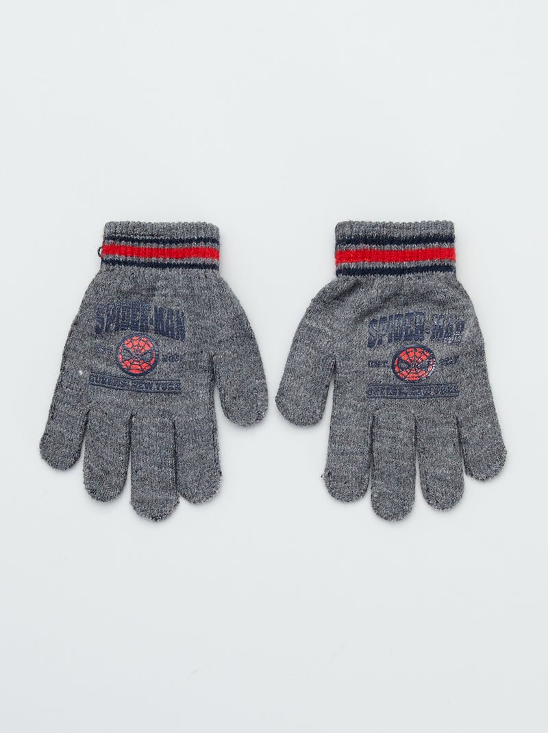 Par de guantes 'Spider-Man' gris - Kiabi
