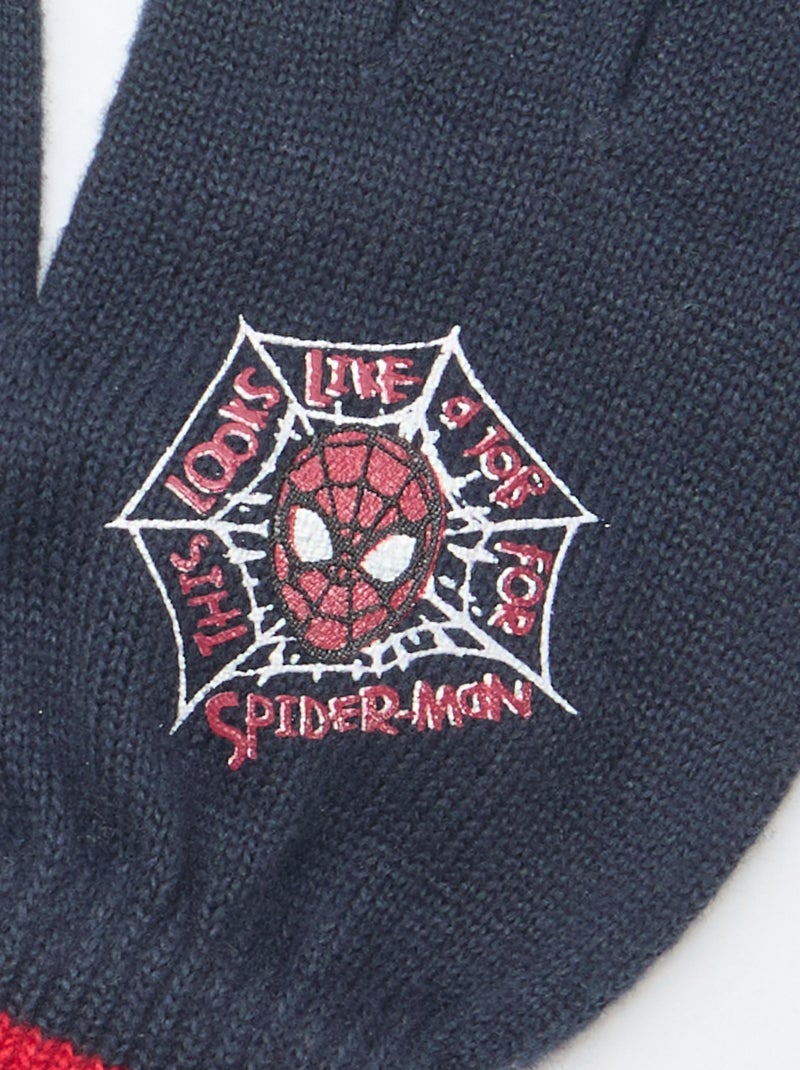Par de guantes 'Spiderman' 'Disney' Negro - Kiabi