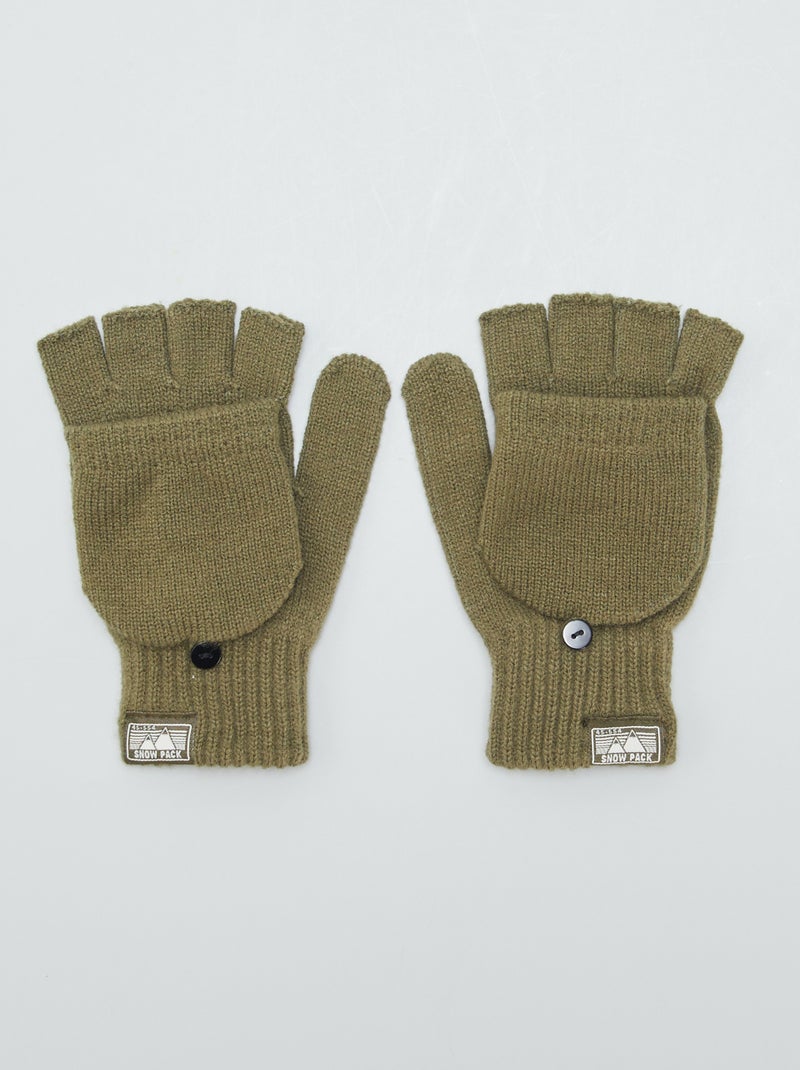 Par de guantes y mitones GRIS - Kiabi