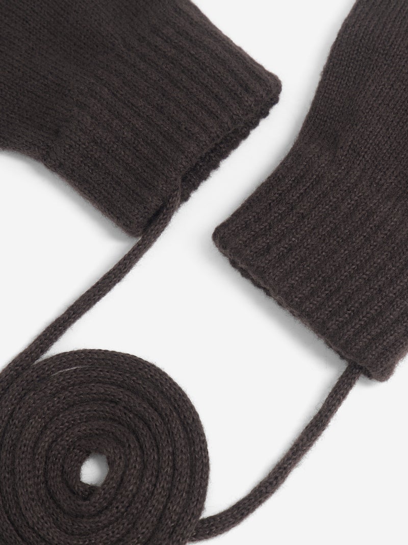 Par de manoplas con cordón Marron - Kiabi