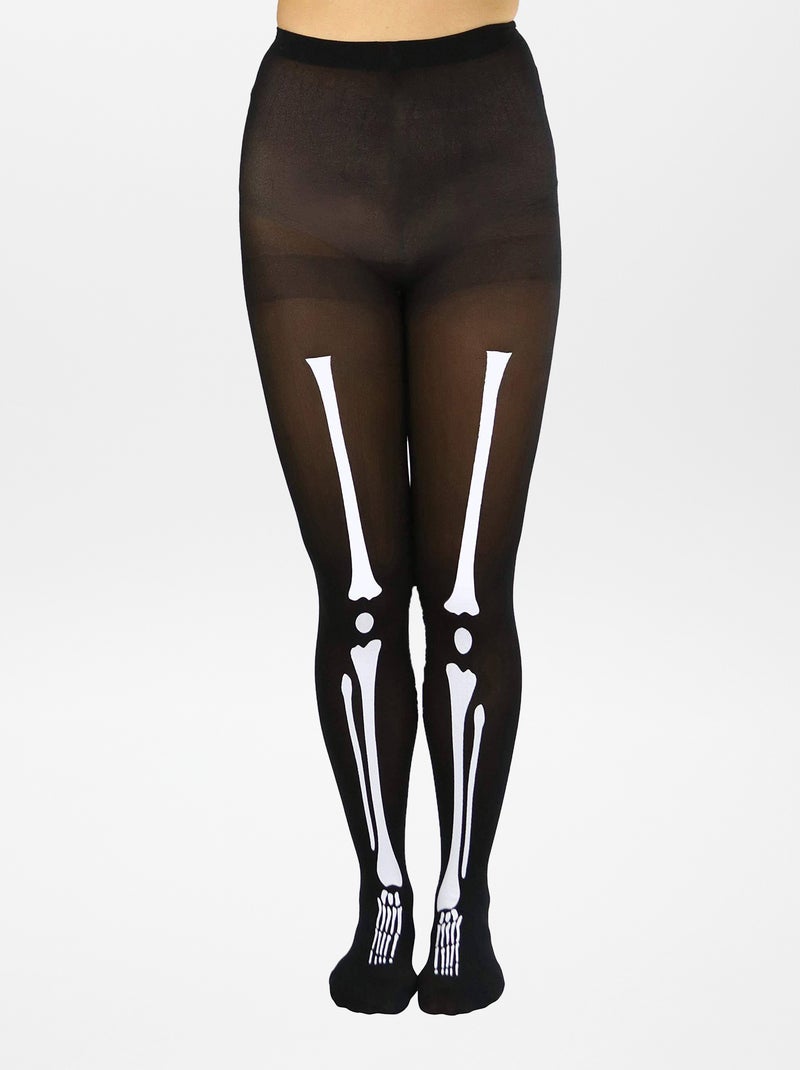Par de medias de esqueleto - Halloween NEGRO - Kiabi