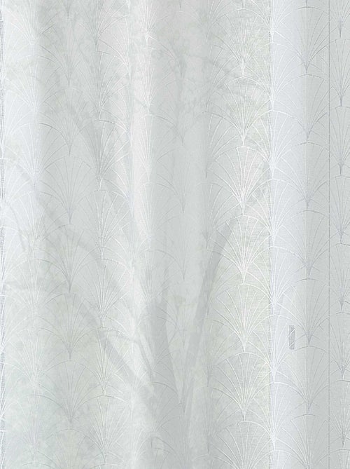 Par de pequeñas cortinas bordadas al estilo art déco - Kiabi