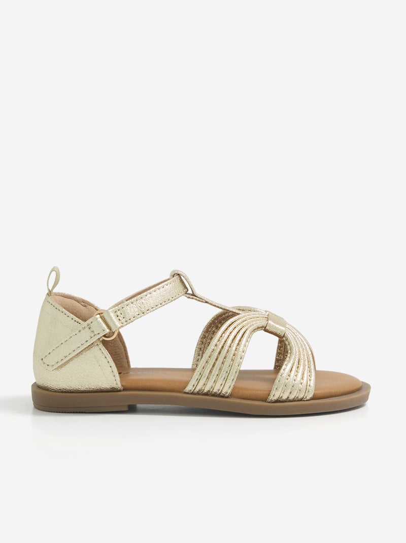 Par de sandalias con cierre de velcro Amarillo - Kiabi
