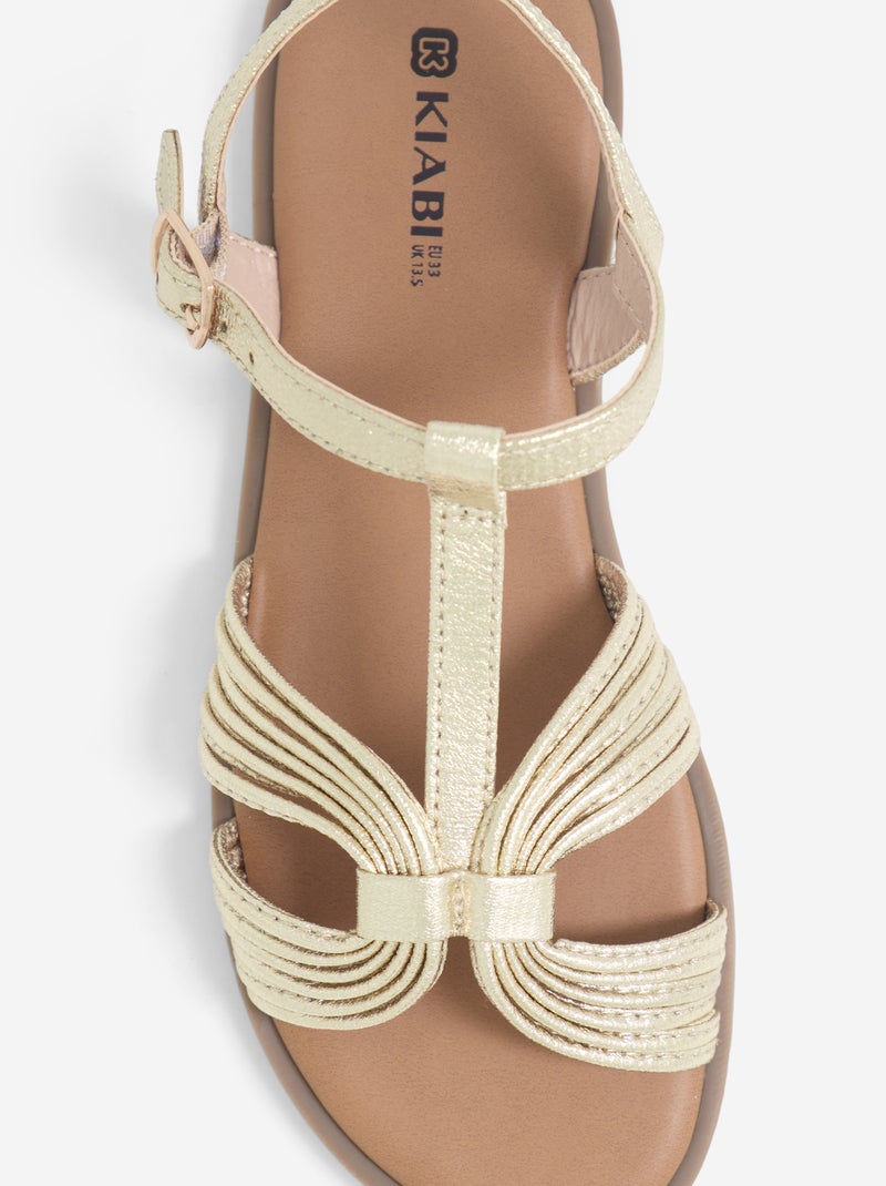 Par de sandalias con hebillas Amarillo - Kiabi